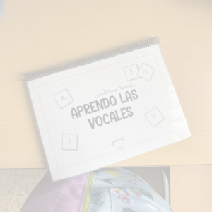 Cuaderno teacch Vocales