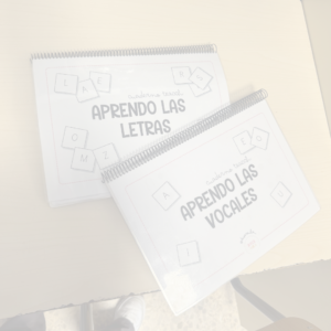 Cuadernos teacch VOCALES + LETRAS