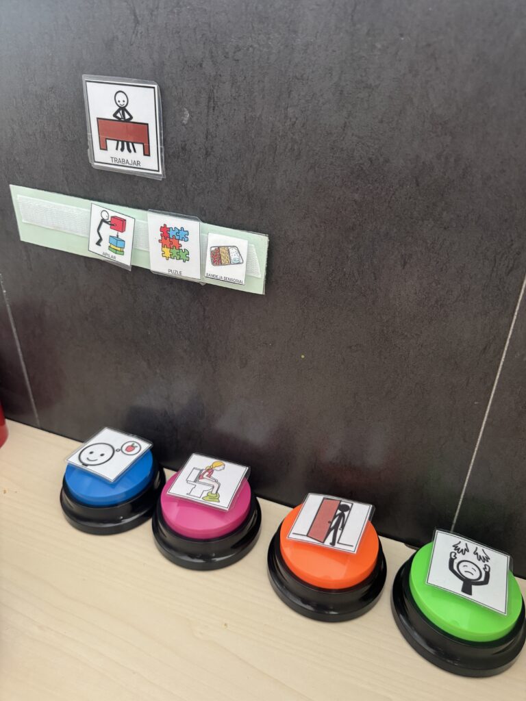 Pulsadores de voz en autismo